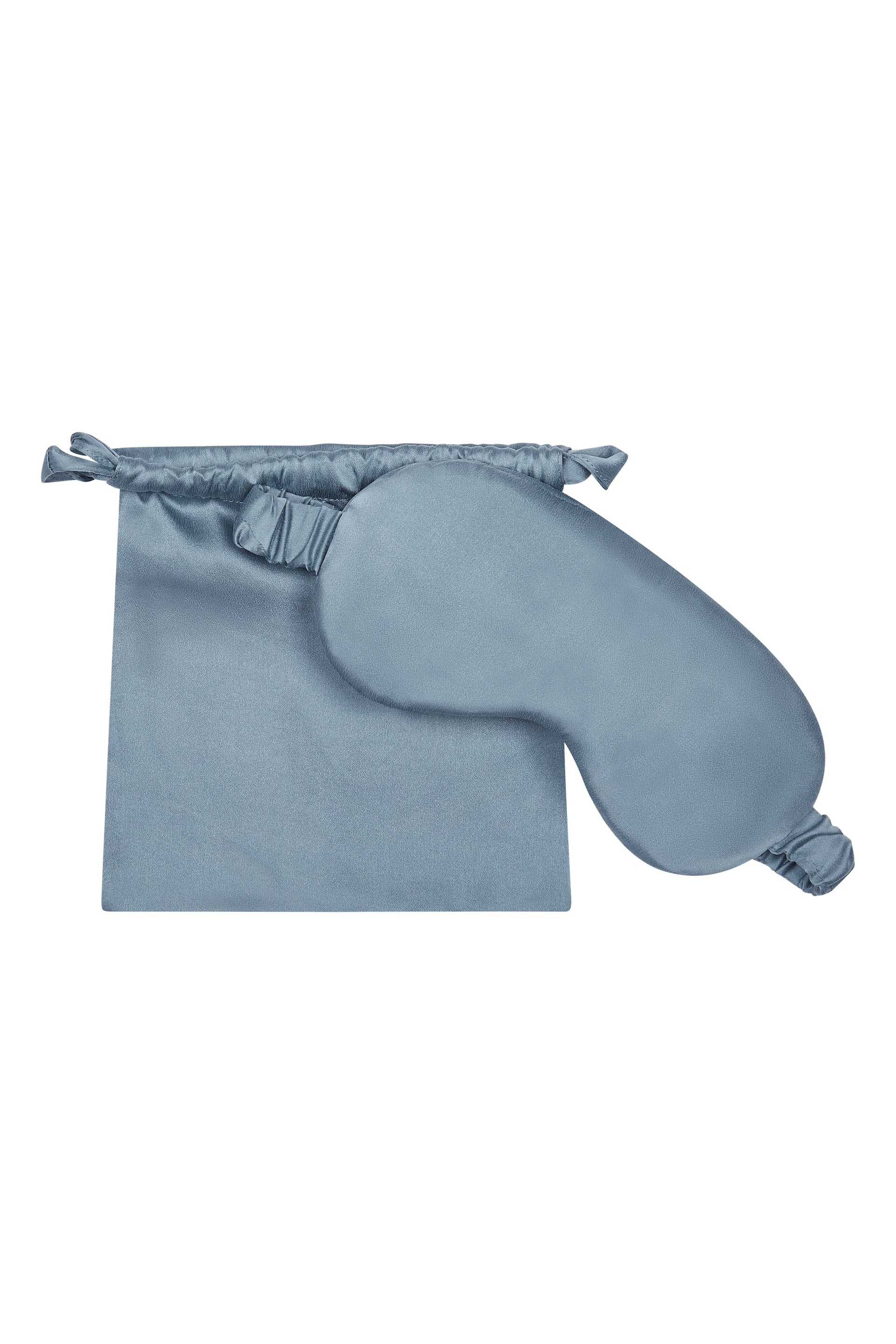 London dust blue silk eyemask 