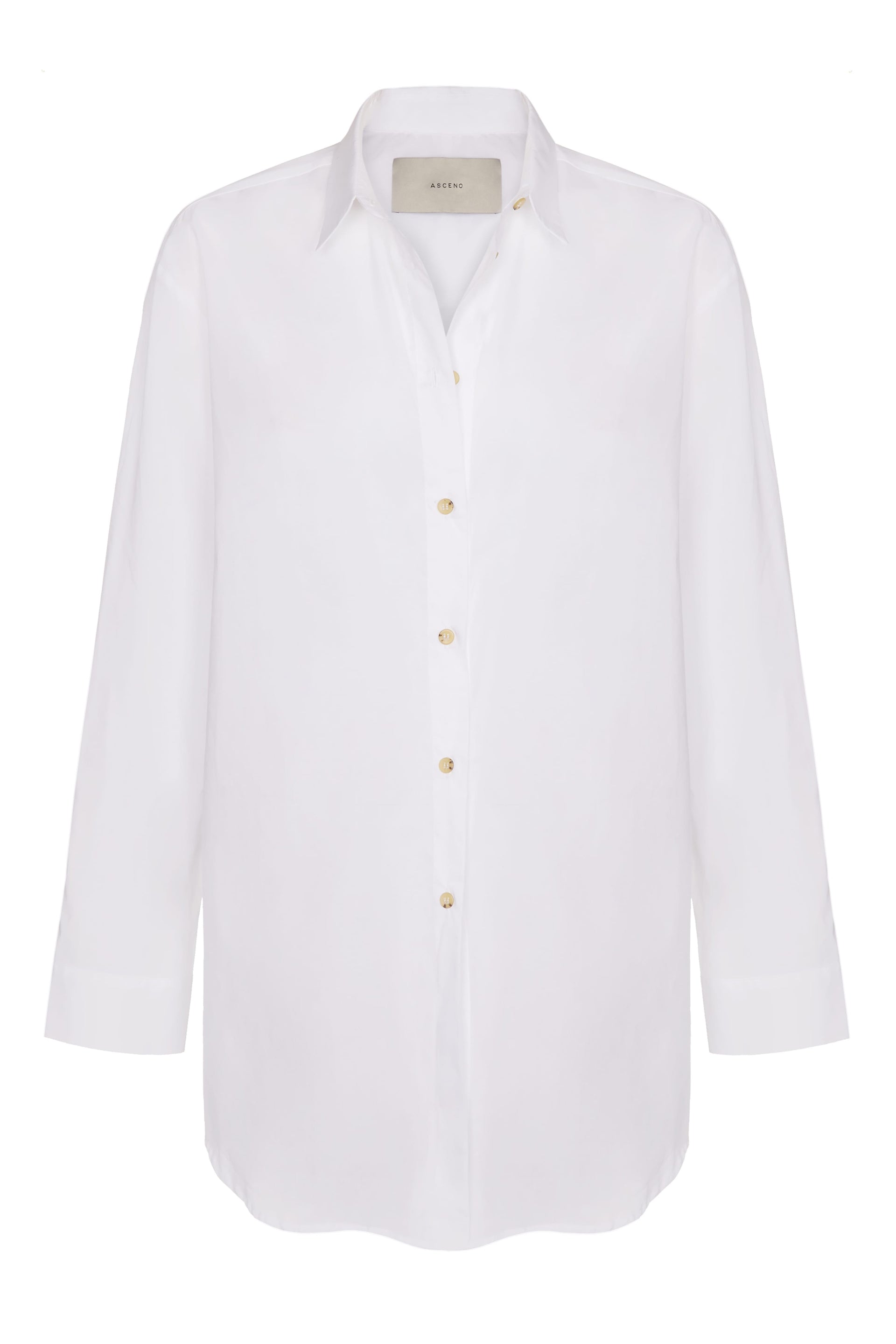 London Pyjama Top White Cotton